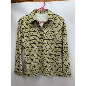 J McLaughlin Catalina Cloth Print Collared Top
